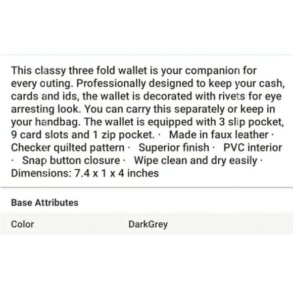 Tri-Fold Wallet   - Picture 15 of 15